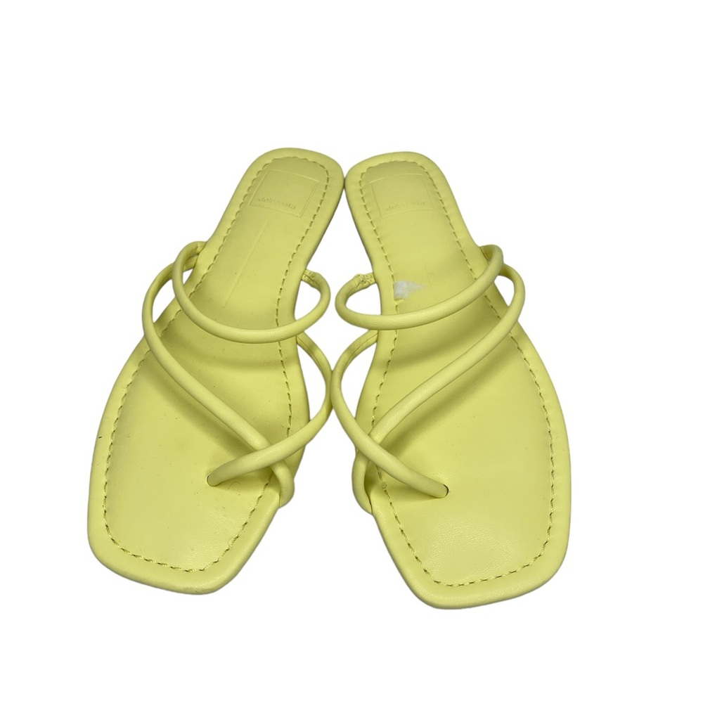 Dolce Vita Leanna Strappy Sandals Neon Yellow Summer Size 8.5